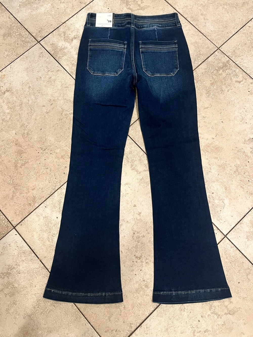 Kancan Double Button High Rise Flare  Jeans - Picture 6 of 12